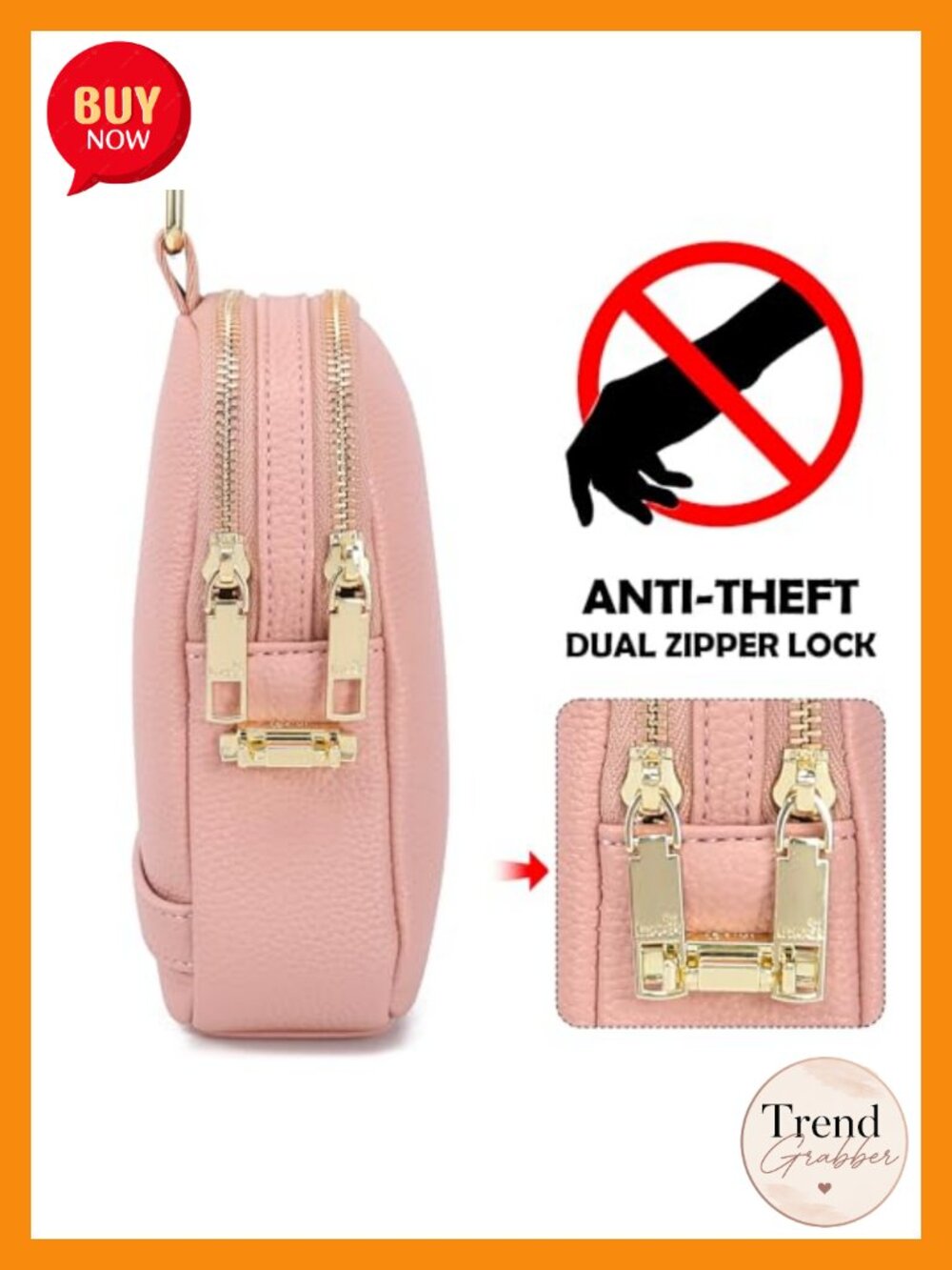 Anti-Theft Crossbody Bag for Women - Small RFID Blocking Sling Purse with - Picture 2 of 6